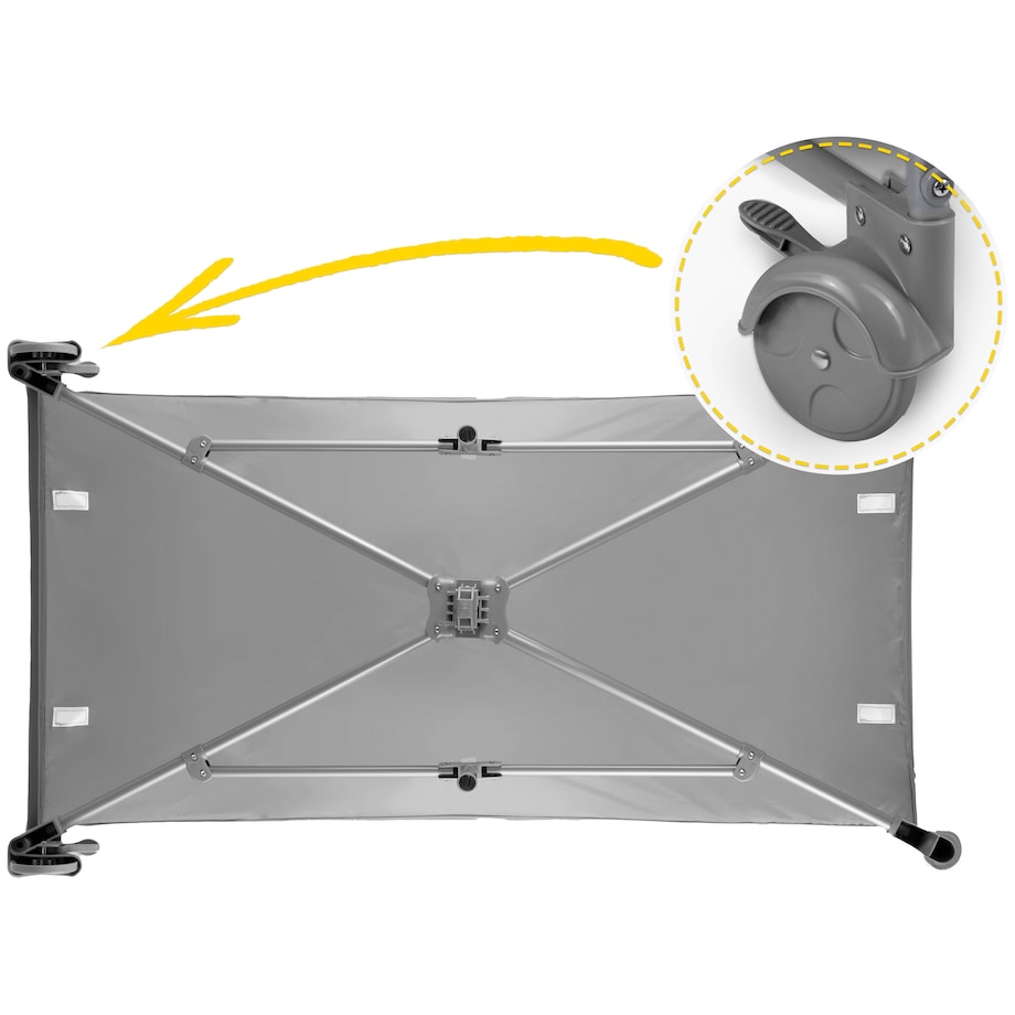 Łóżeczko turystyczne dla dziecka składane podróżne kojec Ricokids + materac + torba