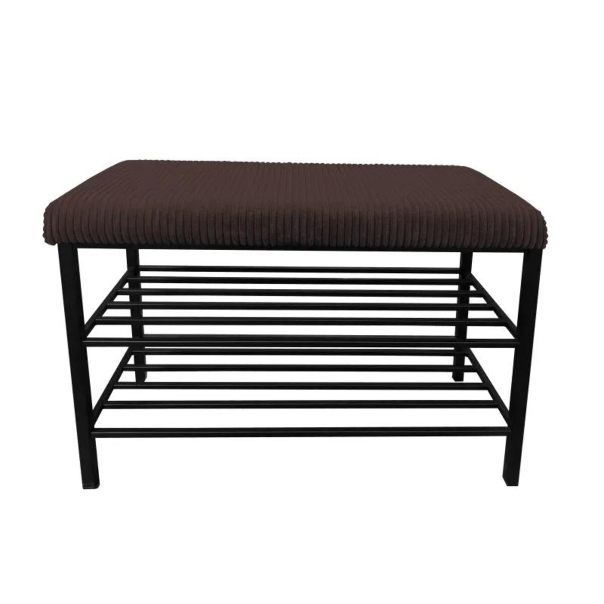 Stojak na buty z siedziskiem GAJA POSO-6 czarny/brązowy