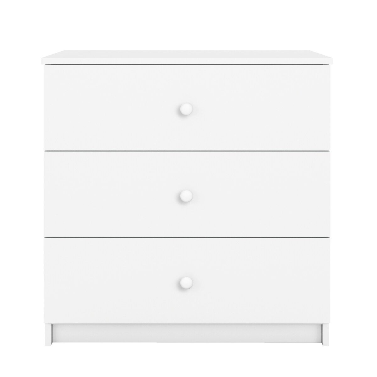 Komoda babydreams biała bez wzoru