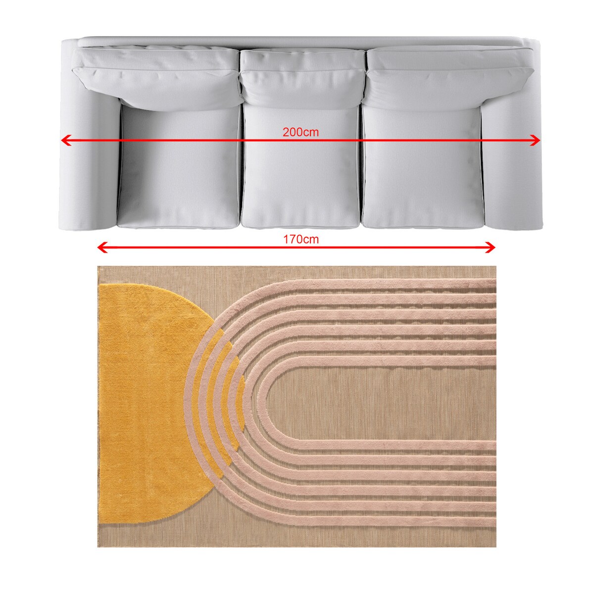 Dywan Golden Moon 120x170 cm, 120x170 cm