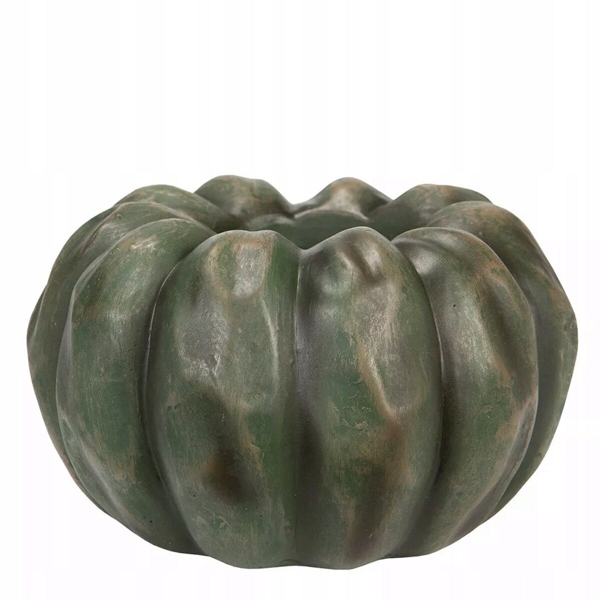 ŚWIECZNIK DYNIA HALLOWEEN JESIEŃ ZIELONA 2w1 tealight kandelabr ozdoba 11cm