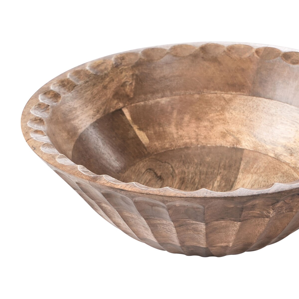 Zestaw 2 mis dekoracyjnych SOHAG Drewno mango Brązowy