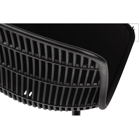 Krzesło Basket PC601T.ALLBLACK siatkowane oparcie czarne