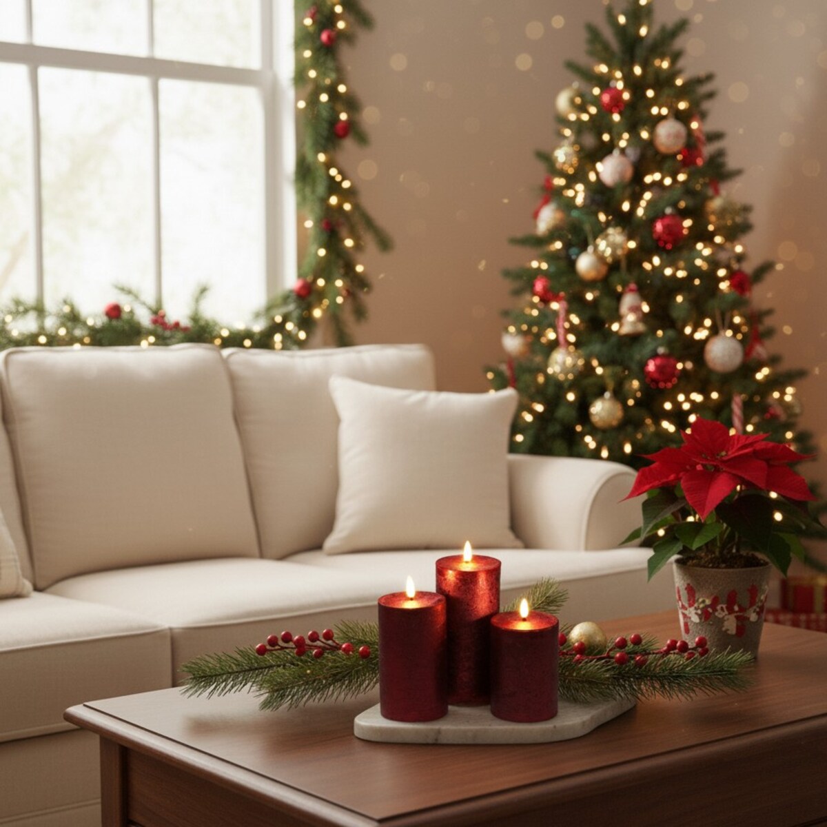 Dekoracyjne świece LED Ø 7,5 cm, 3 szt.
