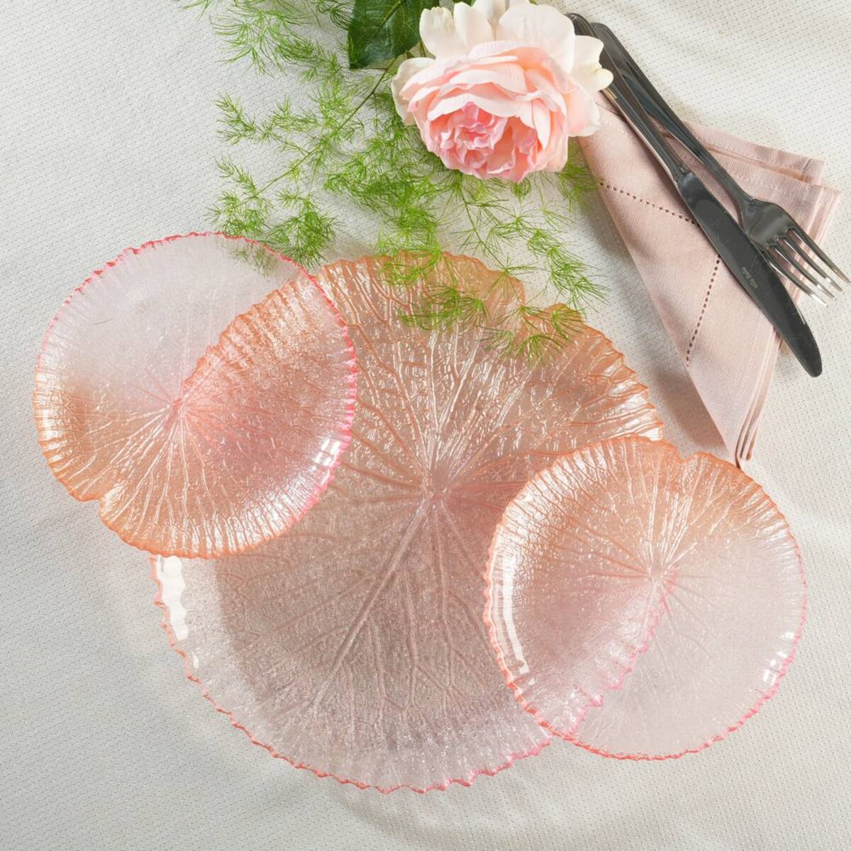 VILLA ITALIA Talerz do ciasta szklany 28 cm AMOROSA