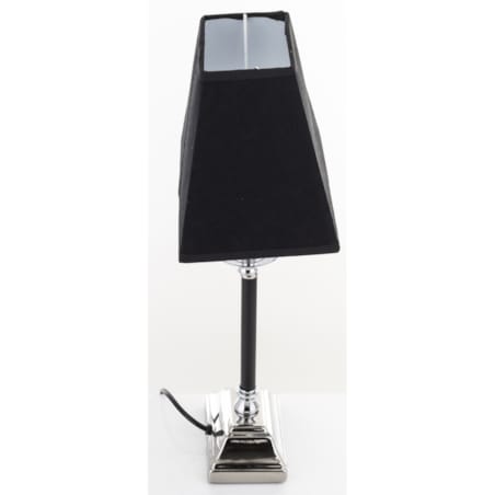 Lampa stołowa 48x14x23 cm MAUD z trapezowym czarnym abażurem