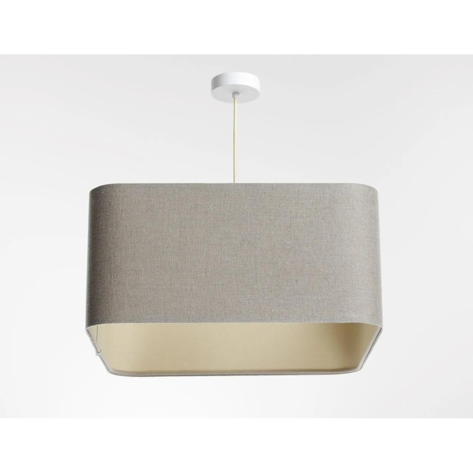 Lampa wisząca KWADRO LEN 001-40w20 jasna beżowa