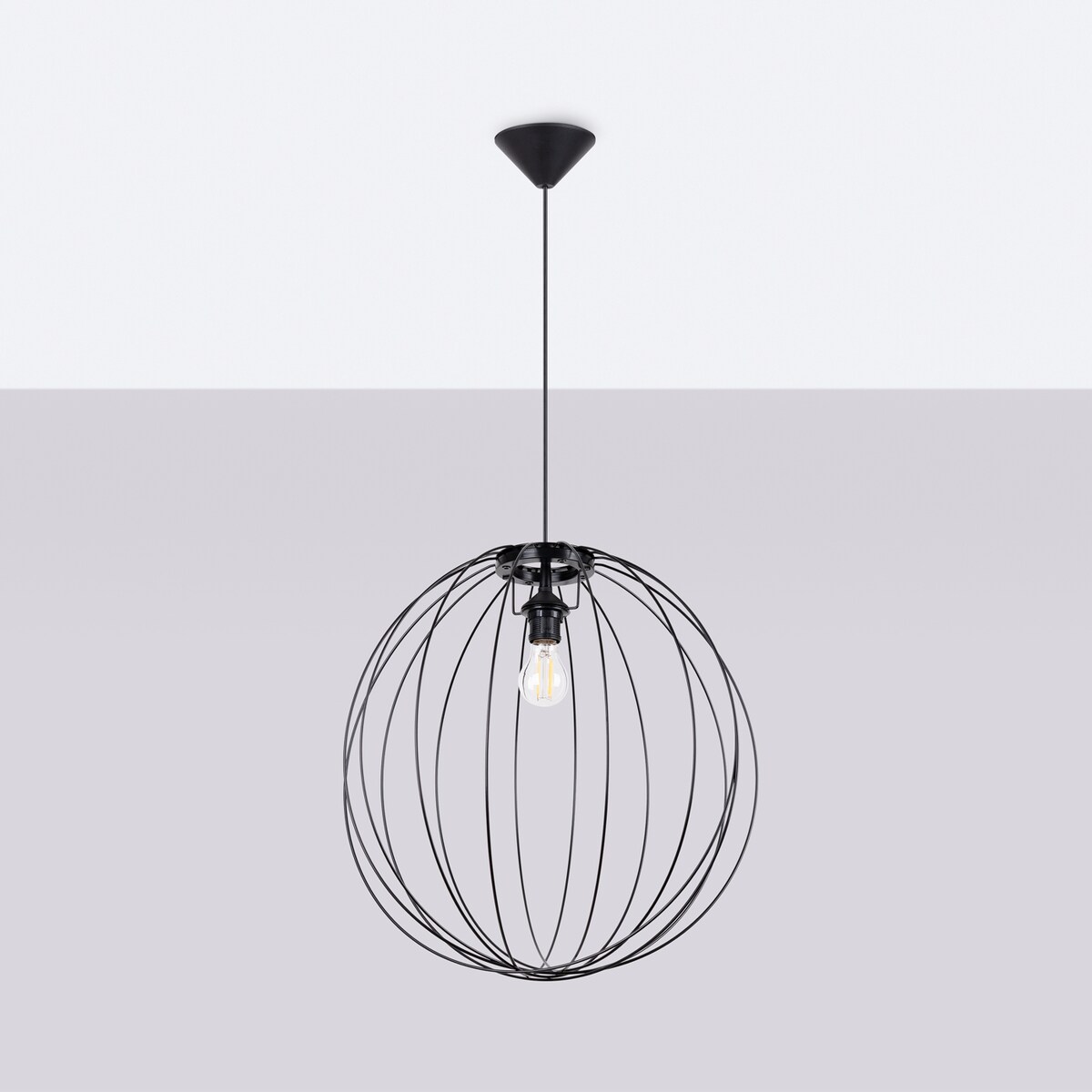 Lampa wisząca ZIRO czarna