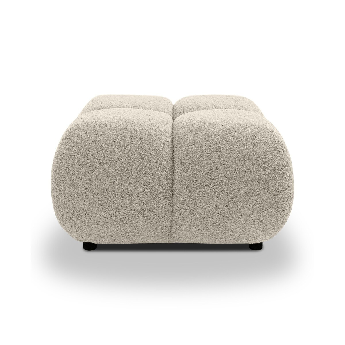 Pufa poczwórna PALIA - II bouclé 43,5x72x72 beżowa