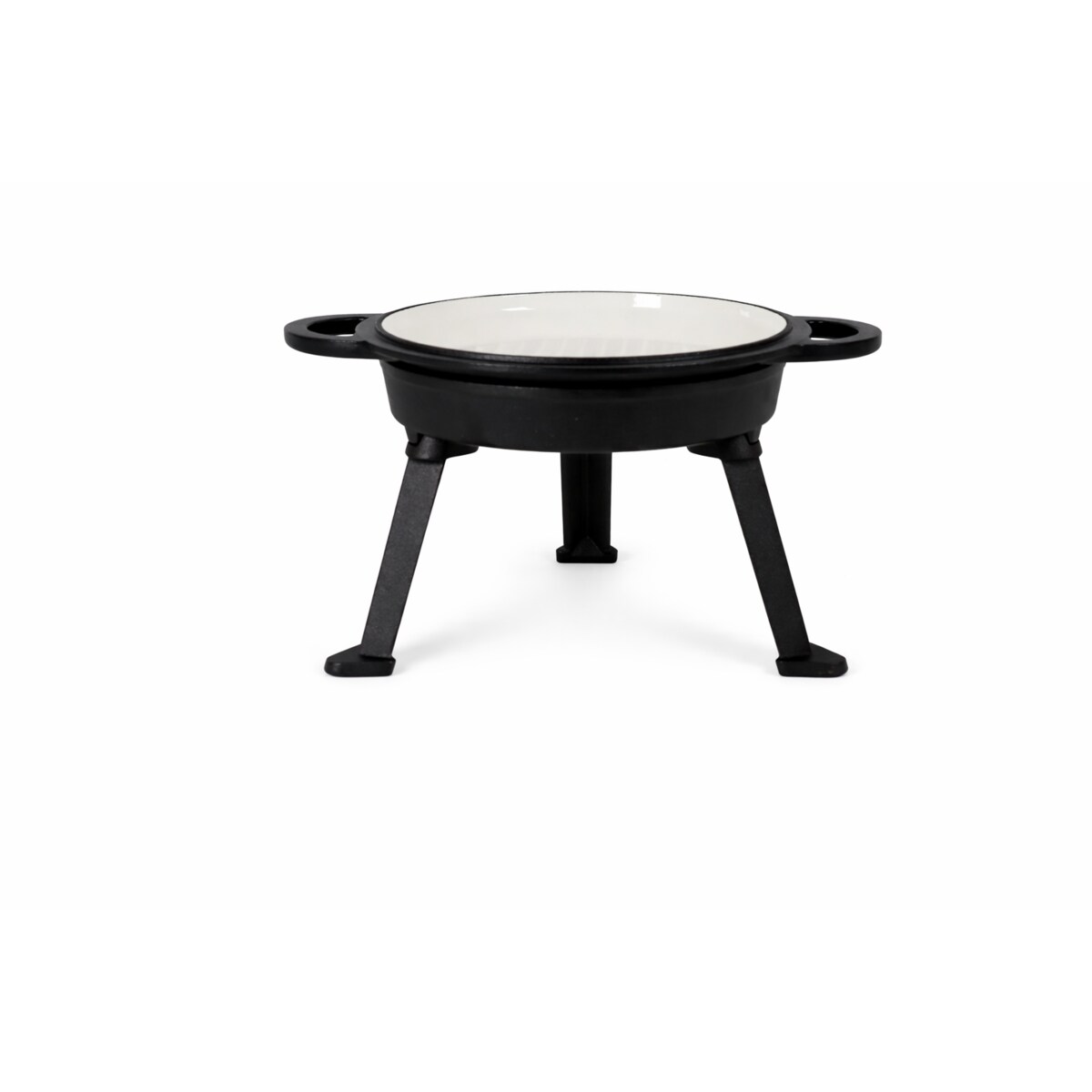 Kociołek żeliwny garnek na ognisko 2w1 emaliowany 12L grill ROSSNER