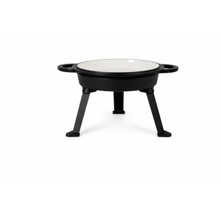 Kociołek żeliwny garnek na ognisko 2w1 emaliowany 12L grill ROSSNER