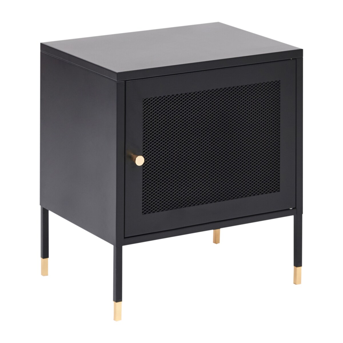 Szafka nocna OSSETT Metal Czarny