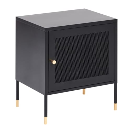 Szafka nocna OSSETT Metal Czarny