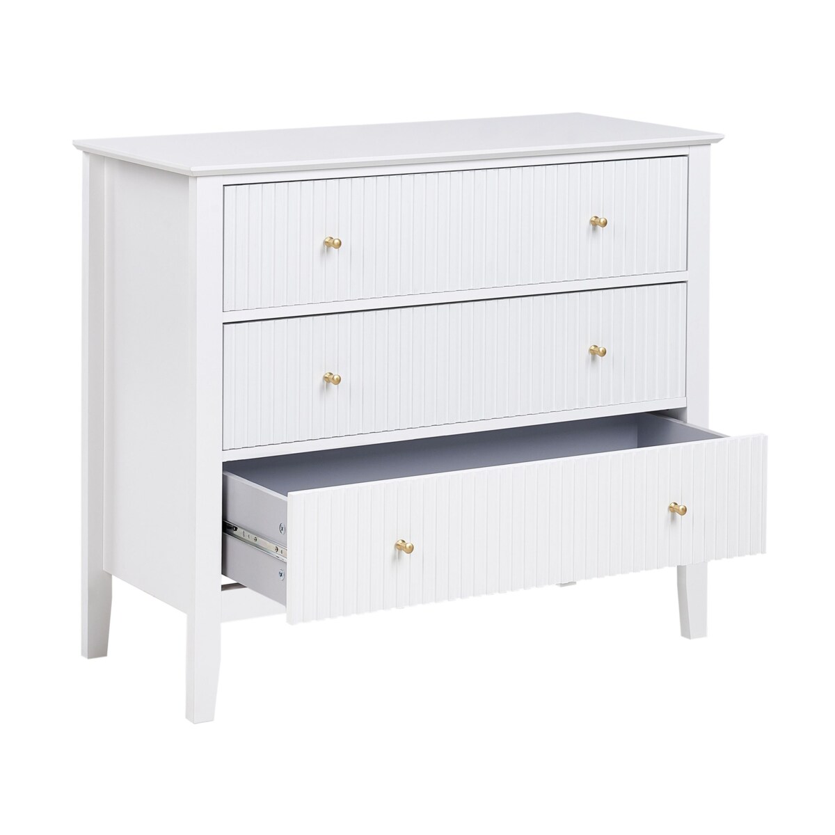 Komoda 3 szuflady ASSISI Biały