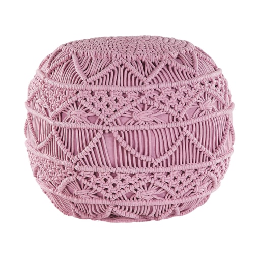 Puf ⌀ 40 cm różowy KAYSERI