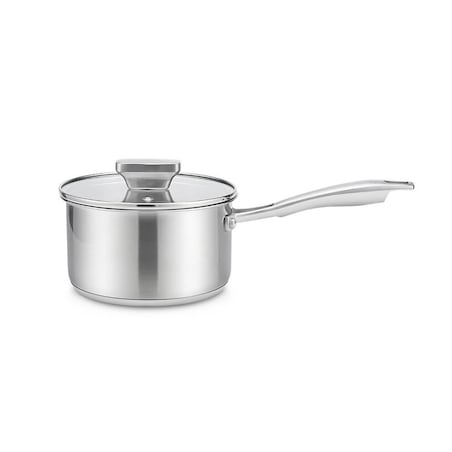 Rondel stalowy z pokrywką na indukcję gaz 16cm 1.7L MAESTRO
