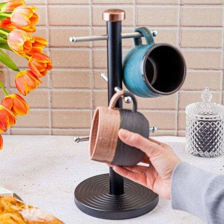 Stojak kuchenny wieszak na kubki filiżanki KLAUSBERG