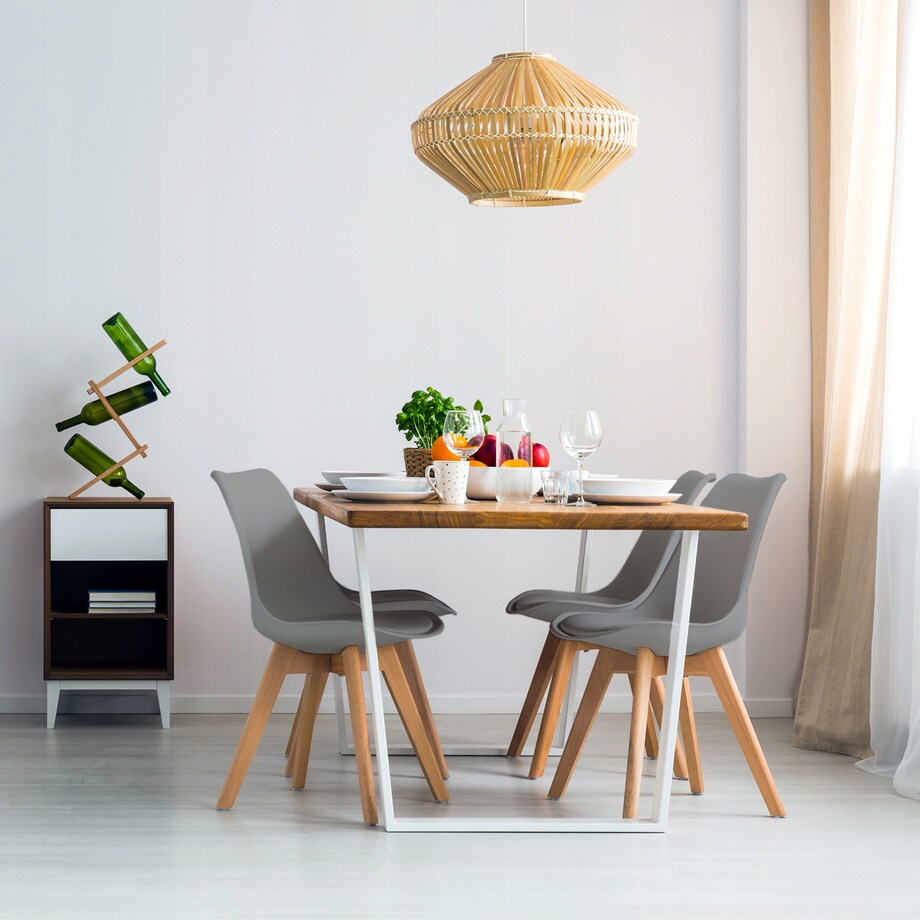 Krzesło plastikowe z poduszką OSLO szare