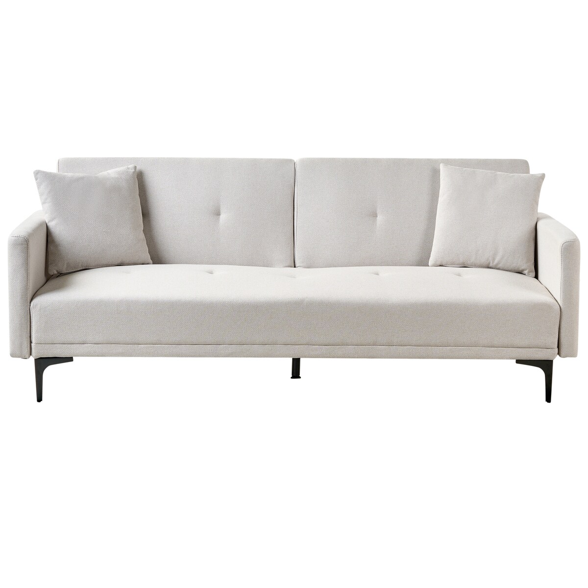 Sofa rozkładana dla 3 osób LUCAN Jasnobeżowy