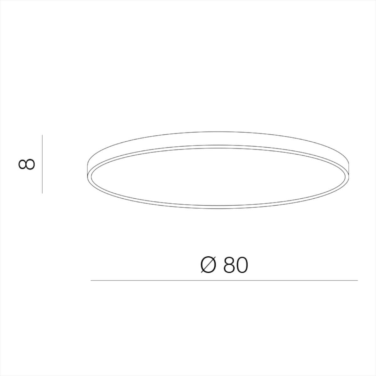 Lampa sufitowa ledowa Marcello AZ5084 80W ściemnialna biała