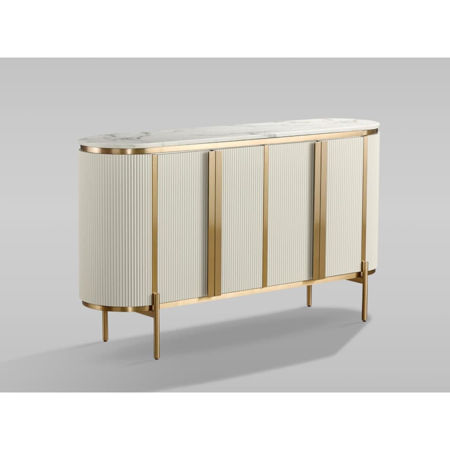 Komoda złota kremowa Omega Glamour Premium 160x40x90