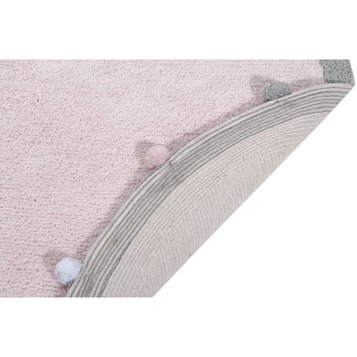 Dywan Bawełniany Bubbly Soft Pink Ø120 cm Lorena Canals