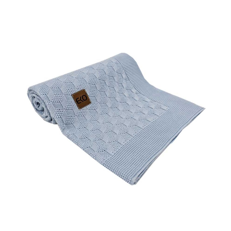 Kocyk bambusowy dla dziecka NIEBIESKI