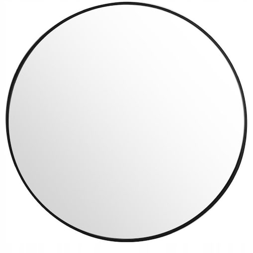 Duże lustro okrągłe industrialne łazienkowe salon sypialnia czarne 70cm
