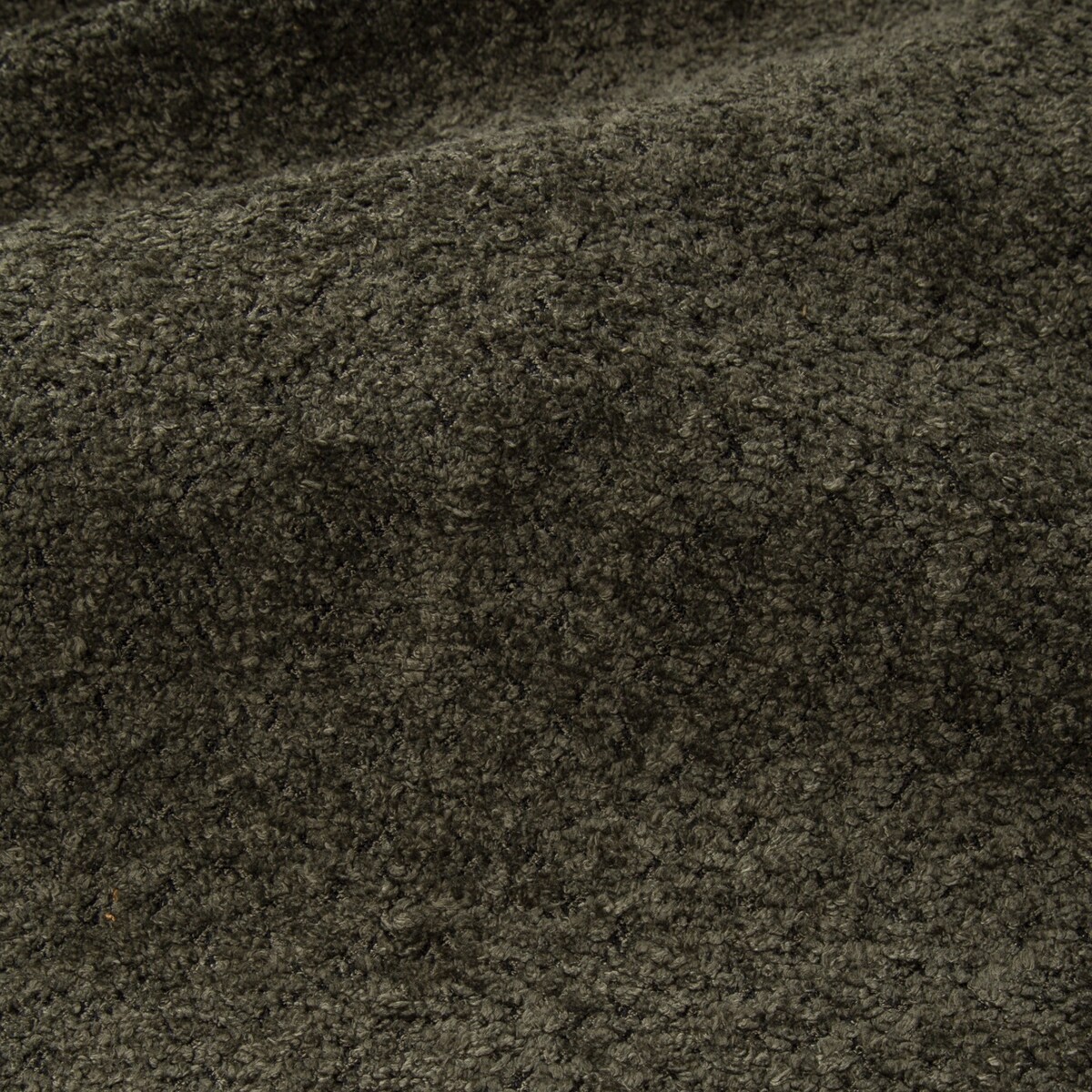 Fotel obrotowy bouclé oliwkowozielony Orvieto