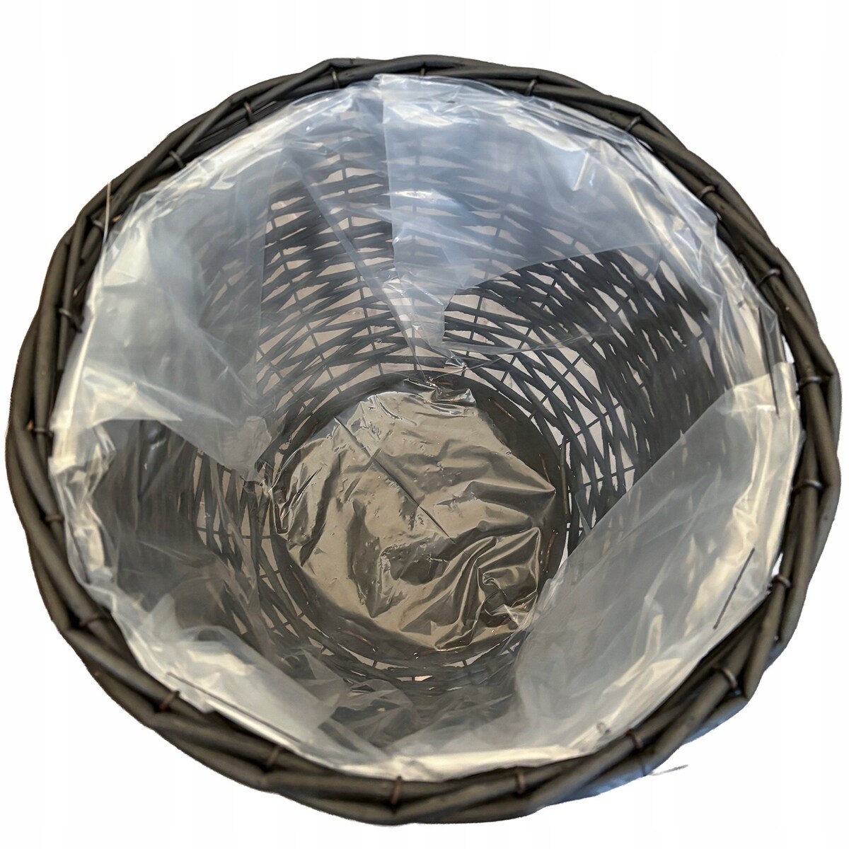 DONICZKA BAMBUSOWA DUŻA na nóżkach kwietnik czarny na balkon do salonu domu