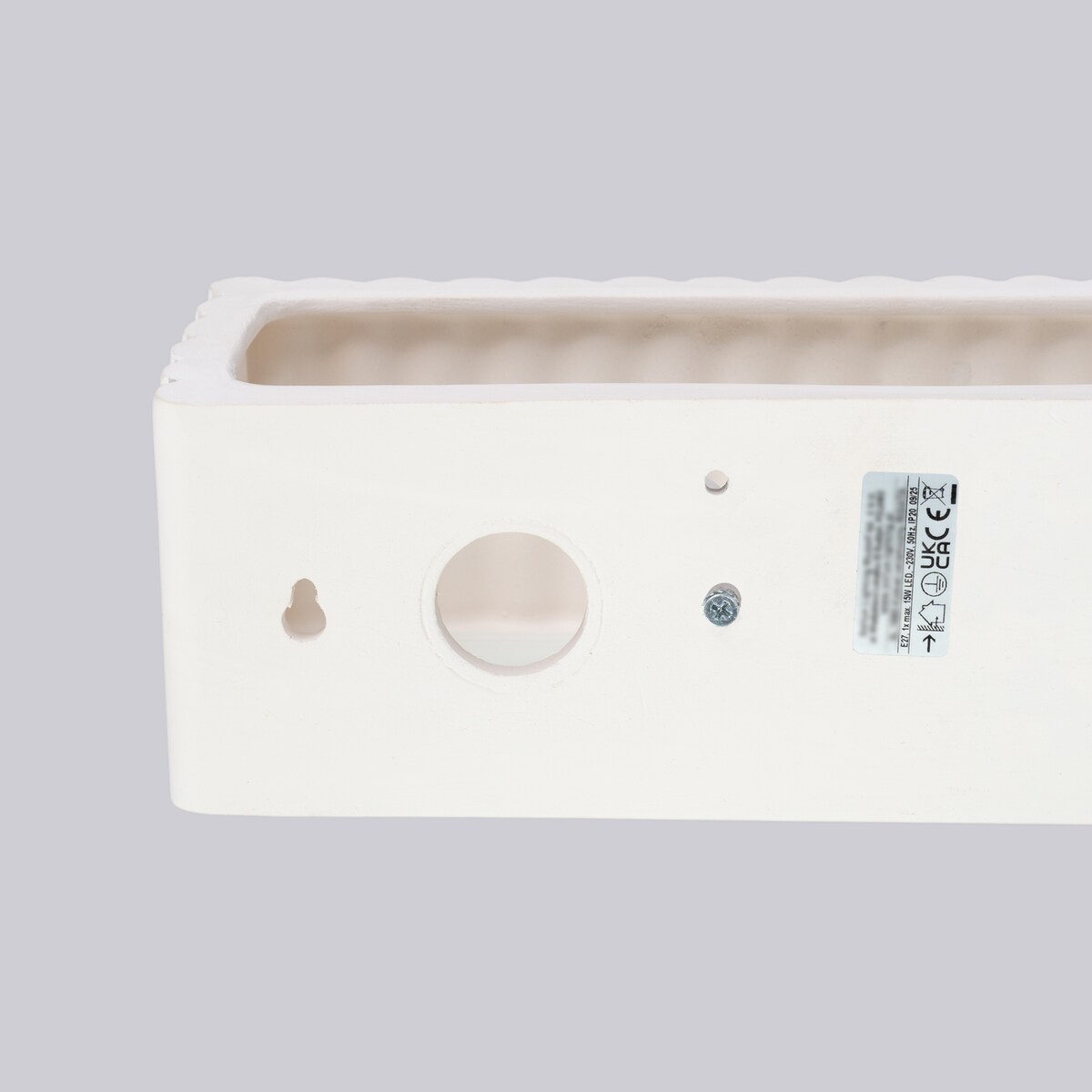 Kinkiet ceramiczny RIGATA biały