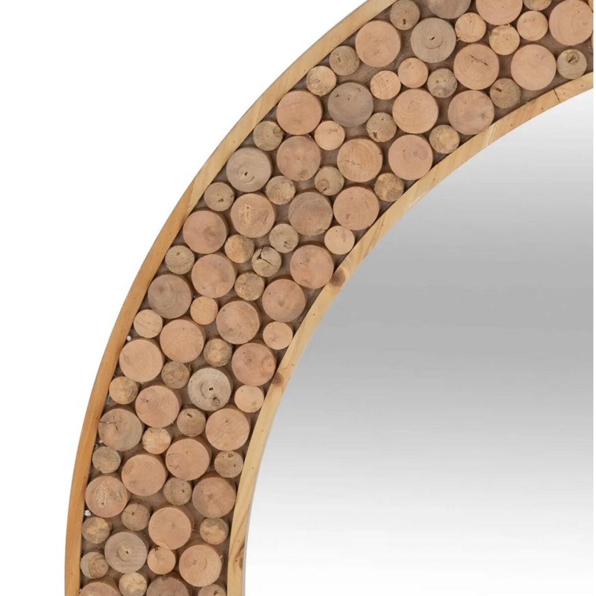 Lustro okrągłe drewniane Inori 99 cm
