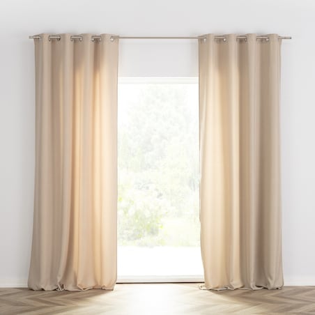 Zasłona BASIC na kółkach 140x280cm beżowy 1 szt. 140x280 beżowy