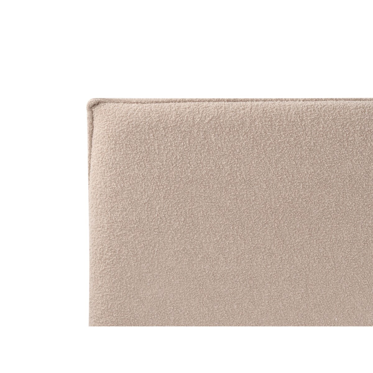 Łóżko z pojemnikiem Boucle LAVAUR 180 x 200 cm Beżowoszary