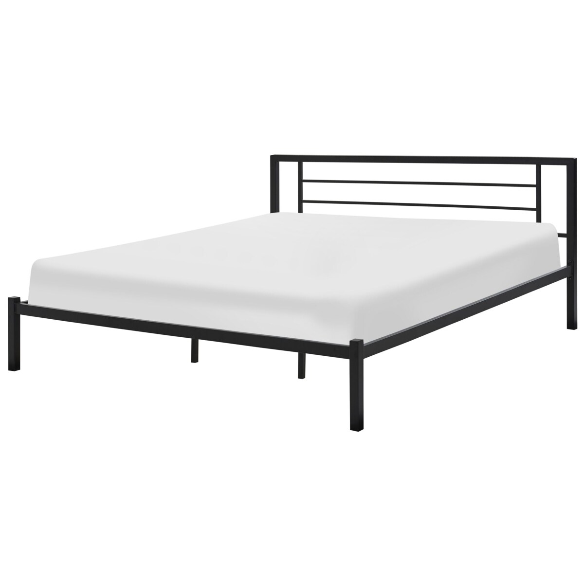 Łóżko Metal CUSSET 180 x 200 cm Czarny