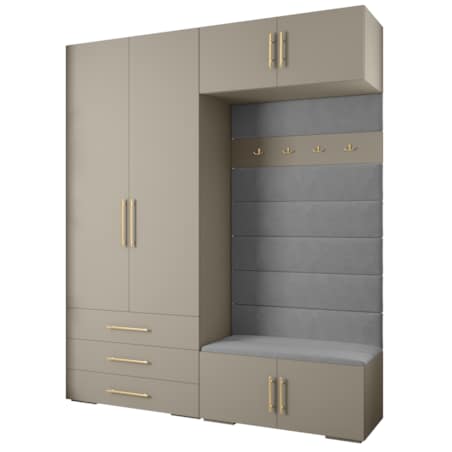 Garderoba do przedpokoju INOVA 3 Z12 kaszmir+złoty+manila16