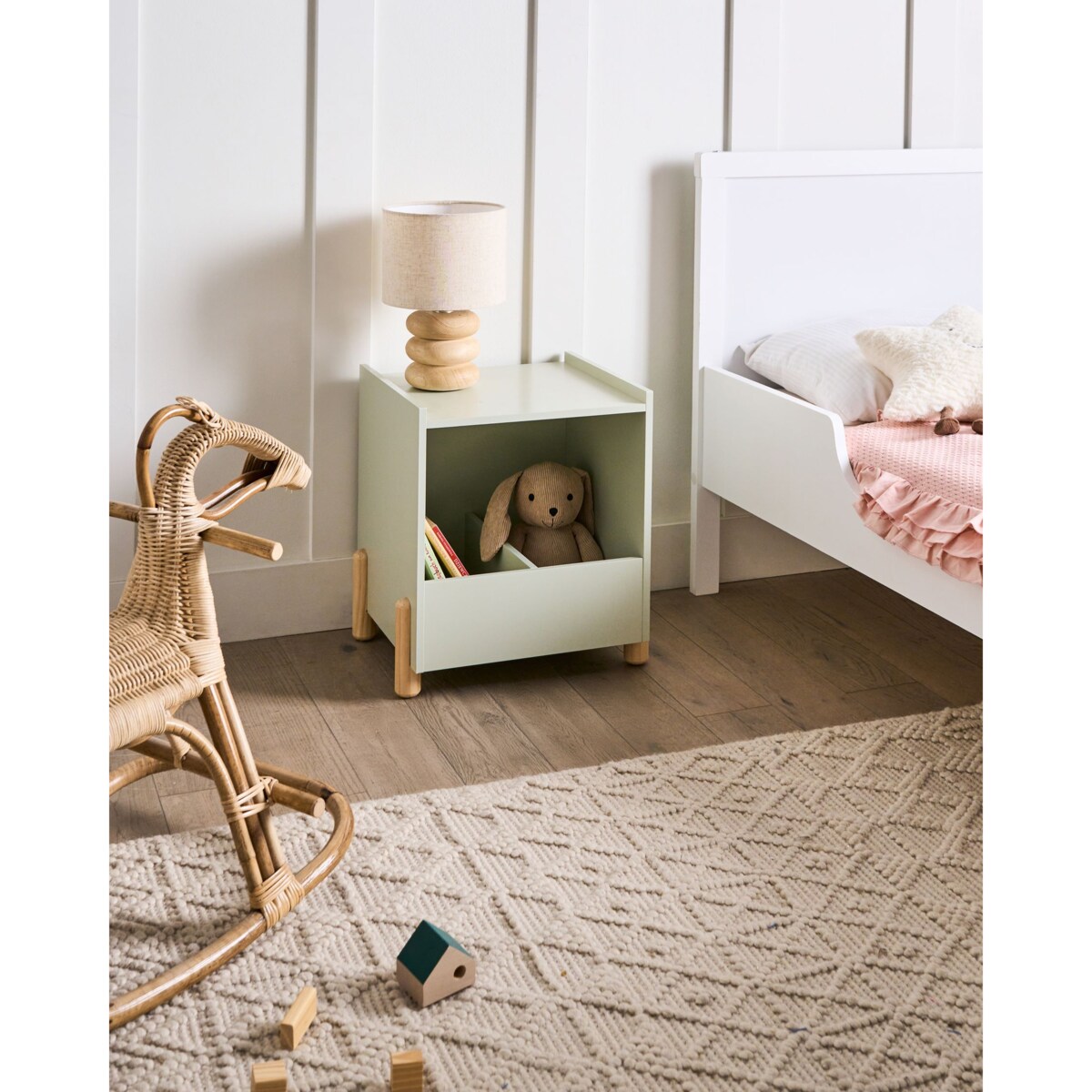 Szafka nocna QUILPIE Jasnozielony