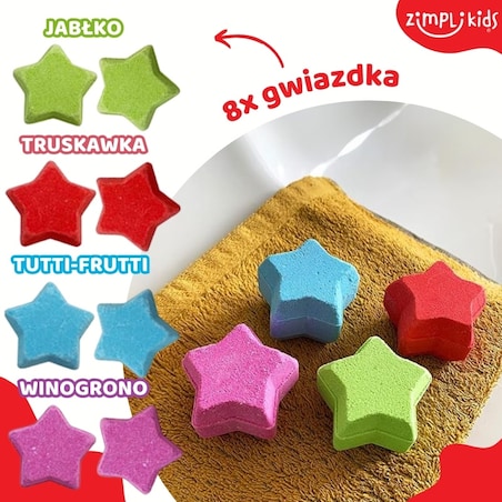 Musujące bomby do zabawy do kąpieli zmieniające kolor wody Baff Bombz 20 szt. 3+ Zimpli Kids