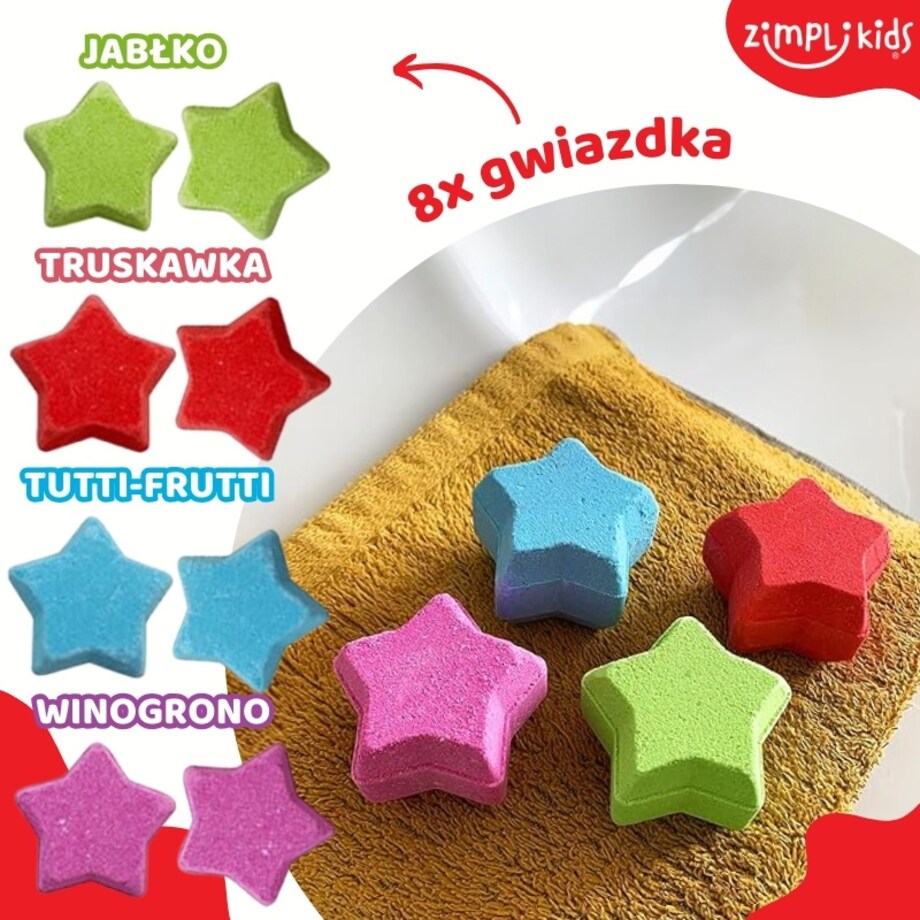 Musujące bomby do zabawy do kąpieli zmieniające kolor wody Baff Bombz 20 szt. 3+ Zimpli Kids