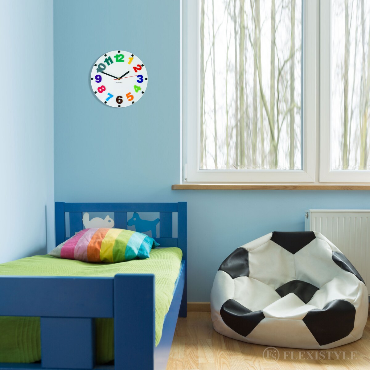 Zegar ścienny dla dzieci Numbers