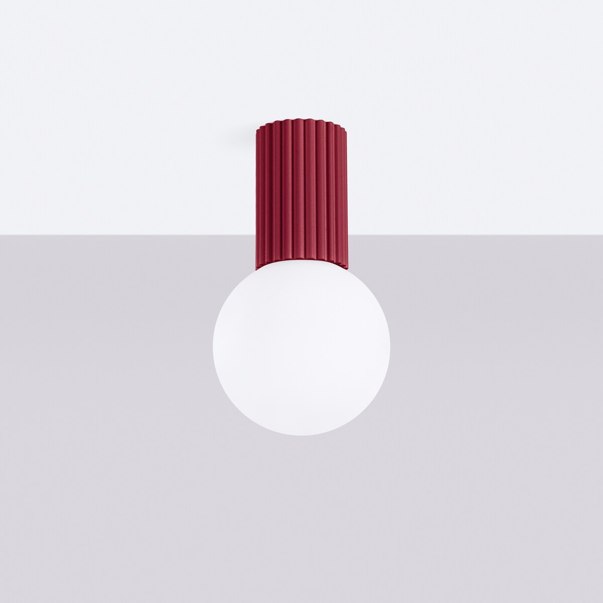 Plafon HALO burgund IP44