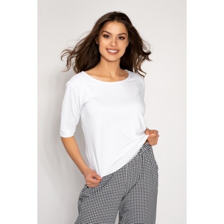 Piżama Alexandra White-Black, S