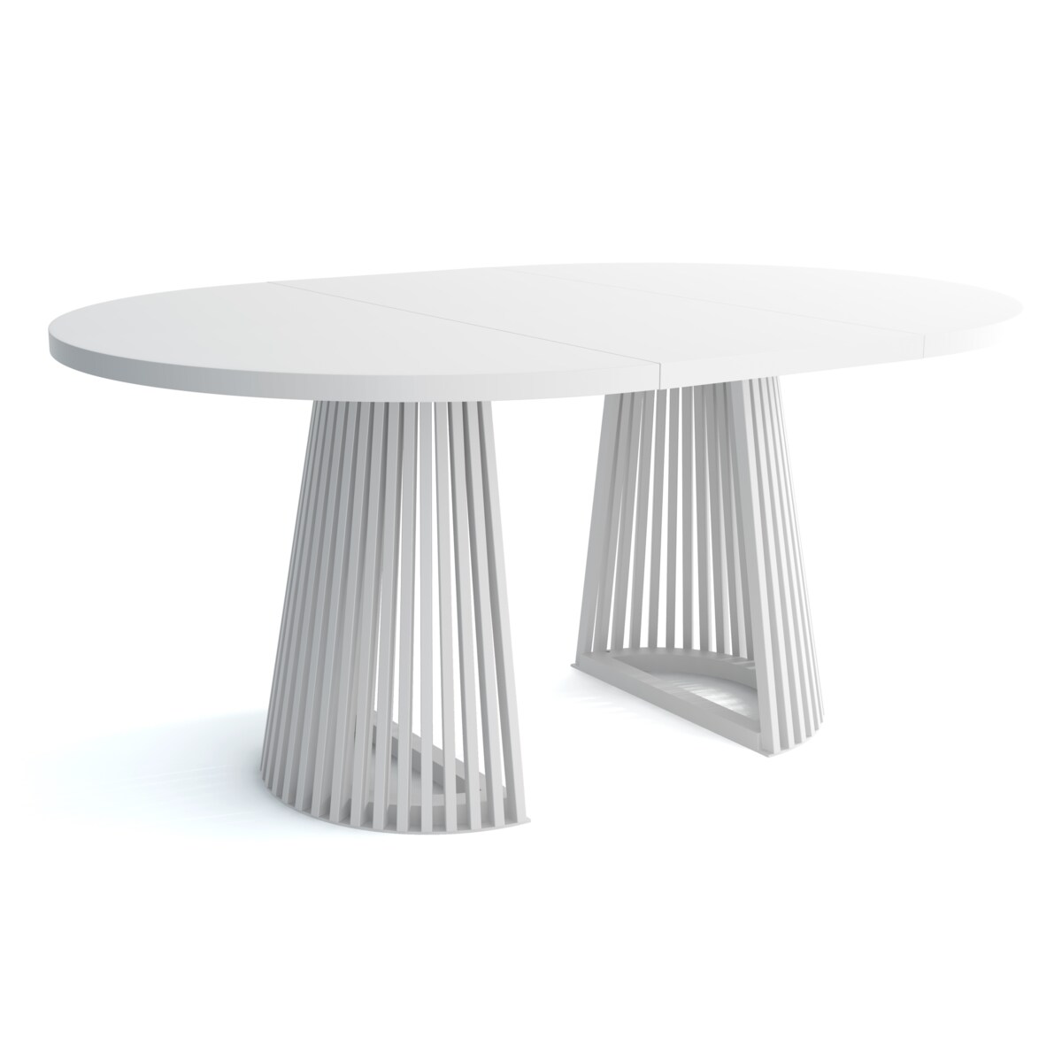 Stół DUSTO rozkładany z lamelami 120/220 Biały