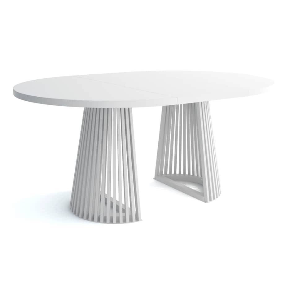 Stół DUSTO rozkładany z lamelami 120/220 Biały