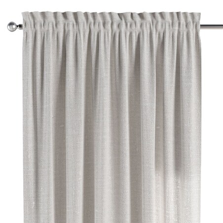 Zasłona na kanale z grzywką 1 szt. 130x245 śmietankowy biały