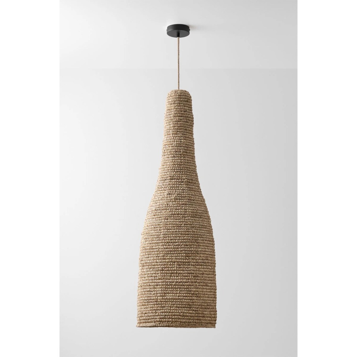 Lampa wisząca z sizalu, Jessica, Ø35 cm - ↑105 cm