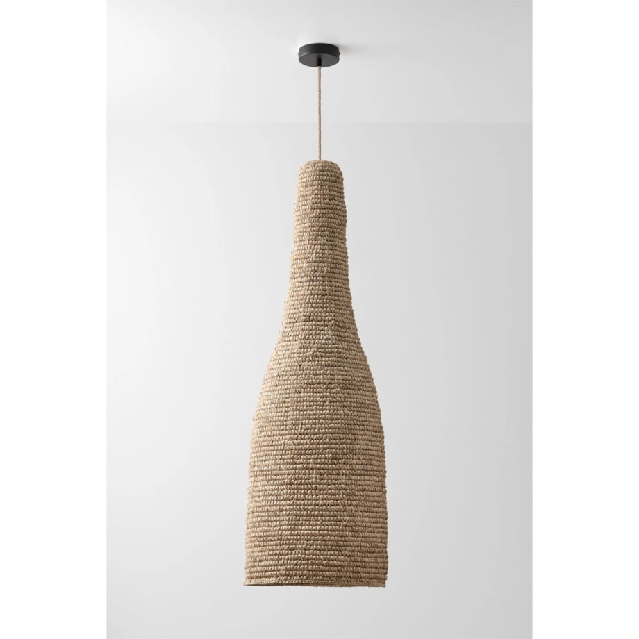 Lampa wisząca z sizalu, Jessica, Ø35 cm - ↑105 cm