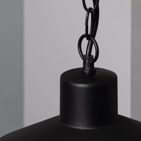 Wisząca lampa na taras Retro ABR-RRF-E27 Abruzzo IP54 czarny przezroczysty