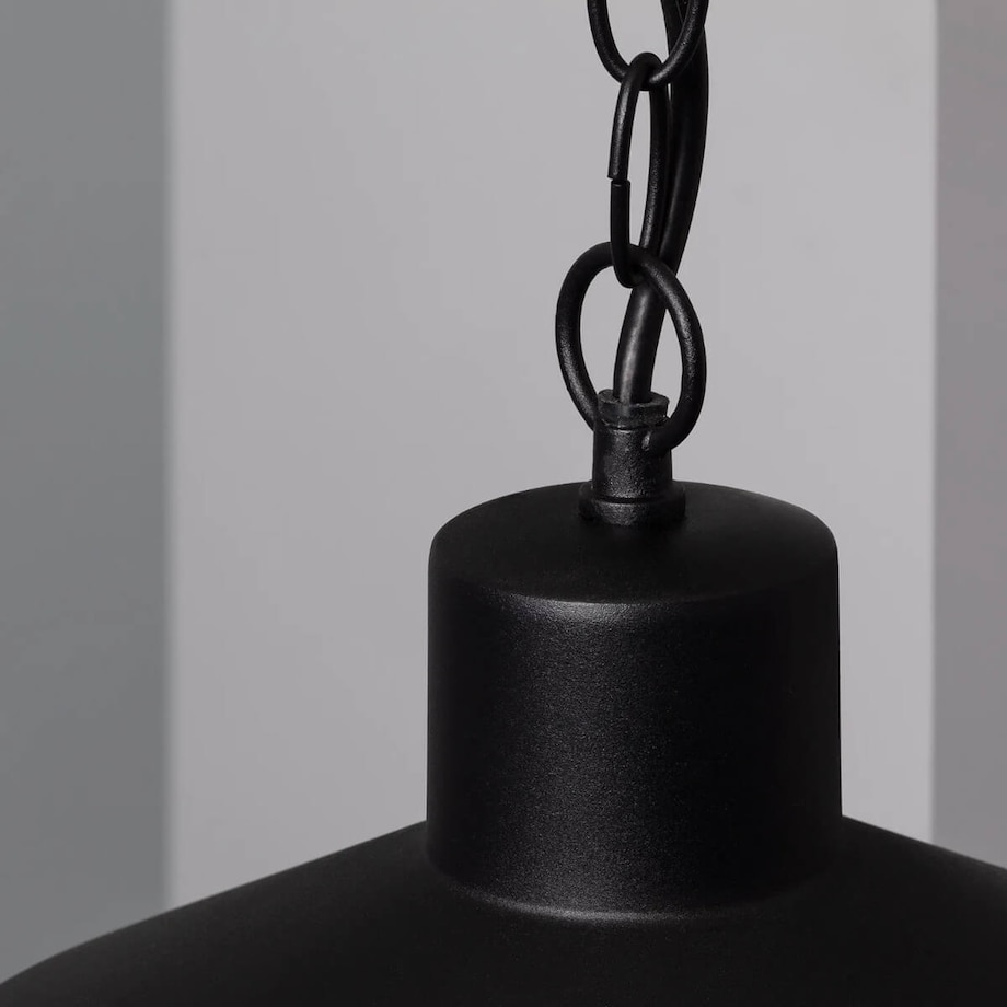 Wisząca lampa na taras Retro ABR-RRF-E27 Abruzzo IP54 czarny przezroczysty