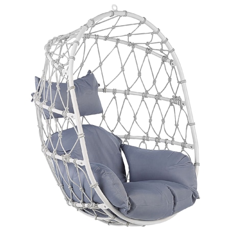 Fotel wiszący ze stojakiem biały ADRIA